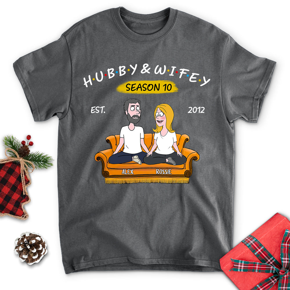 Personalized Hubby & Wifey Season Unisex T - shirt: Ideal Gift for Loved Ones