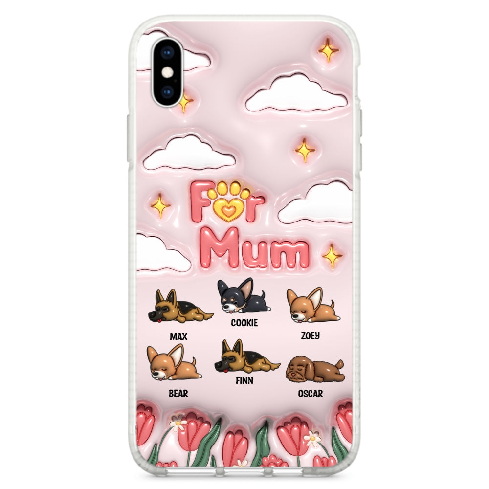 Personalized 3D Inflated Effect Phone Case - Show Your Love for Fur Moms
