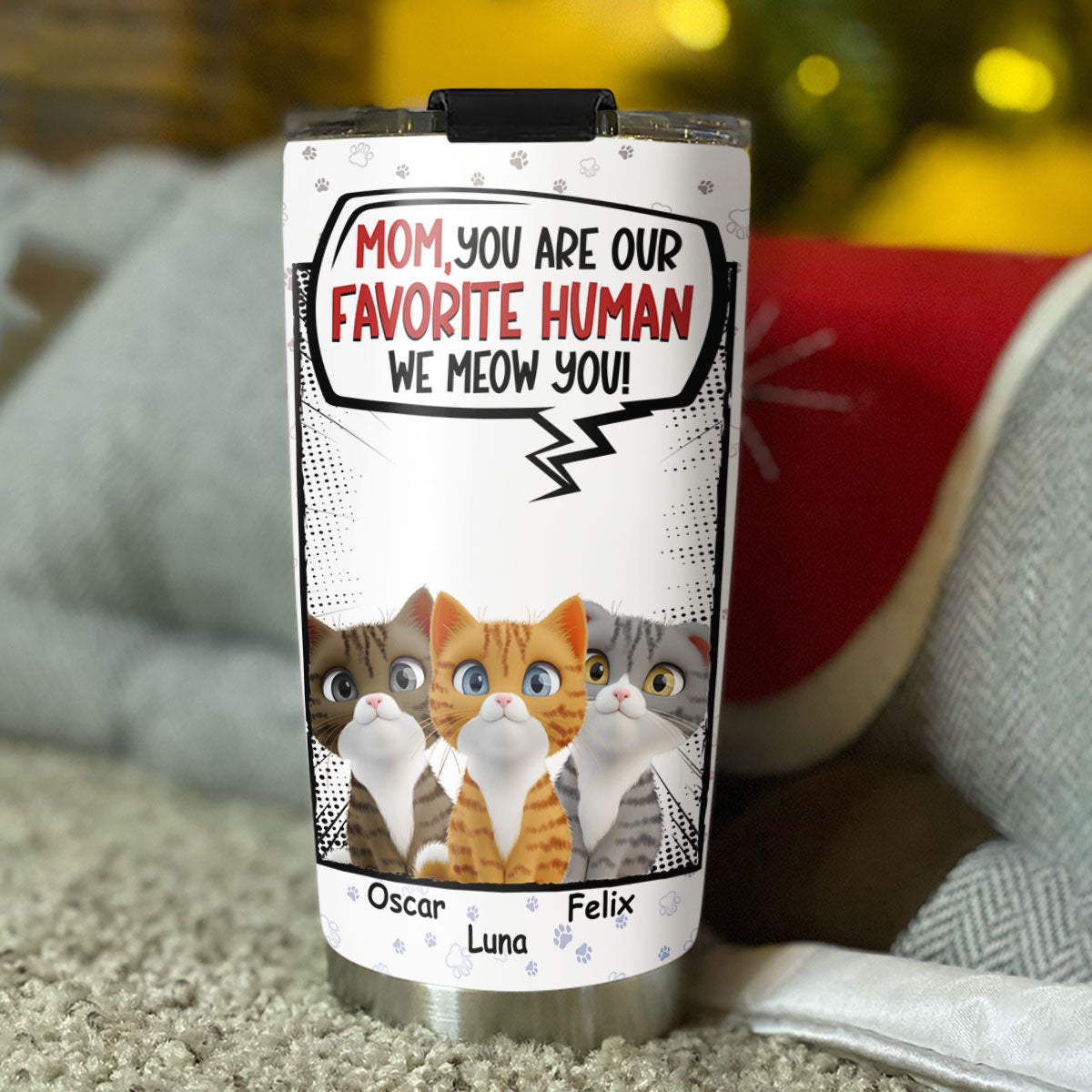 Personalized Favorite Cat Tumbler - Ideal Custom Drinkware