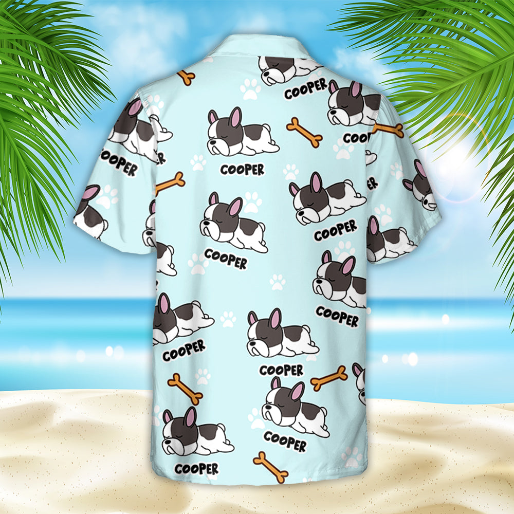 Personalized Baby Blue Hawaiian Shirt for Pet Lovers