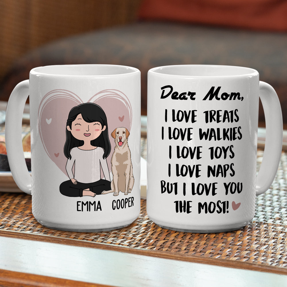 Top - Loved Personalized Custom Coffee Mug for Pet Lovers