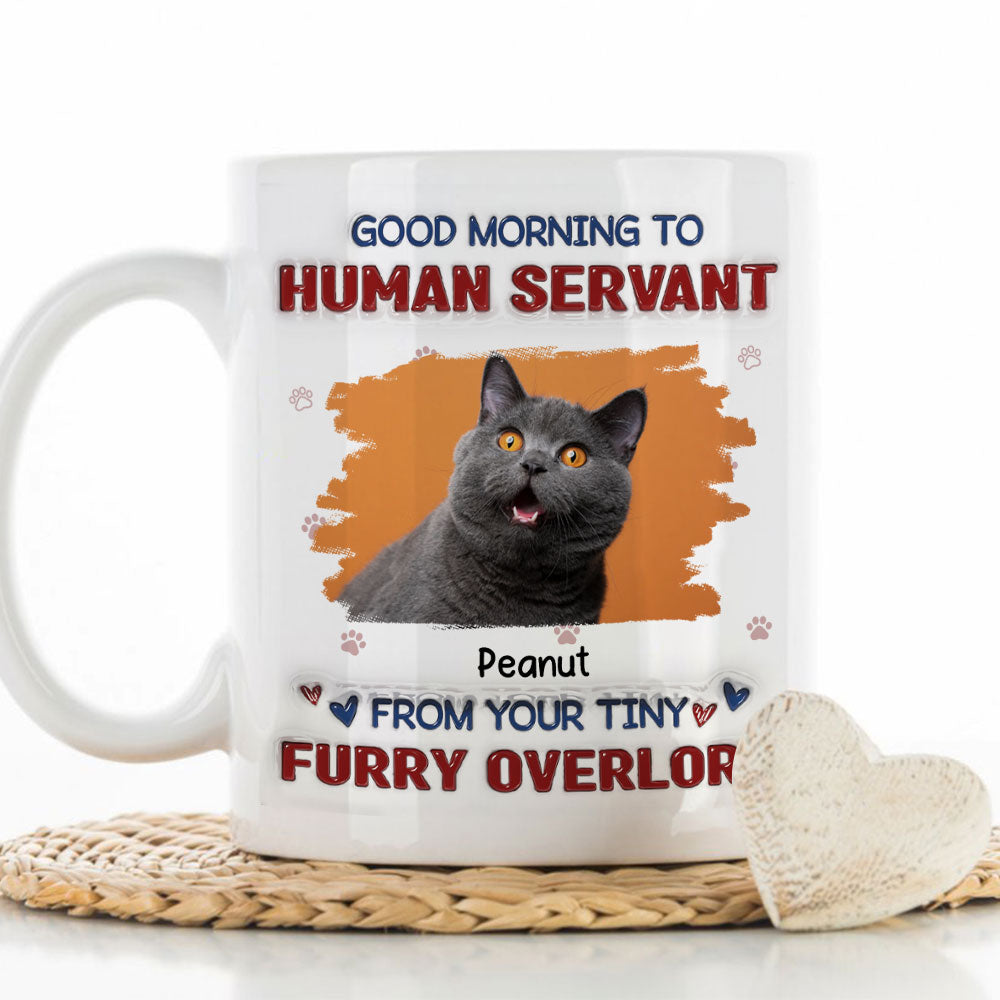 Personalized 3D Inflated Effect Custom Mug with Your Furry Friends' Photos
