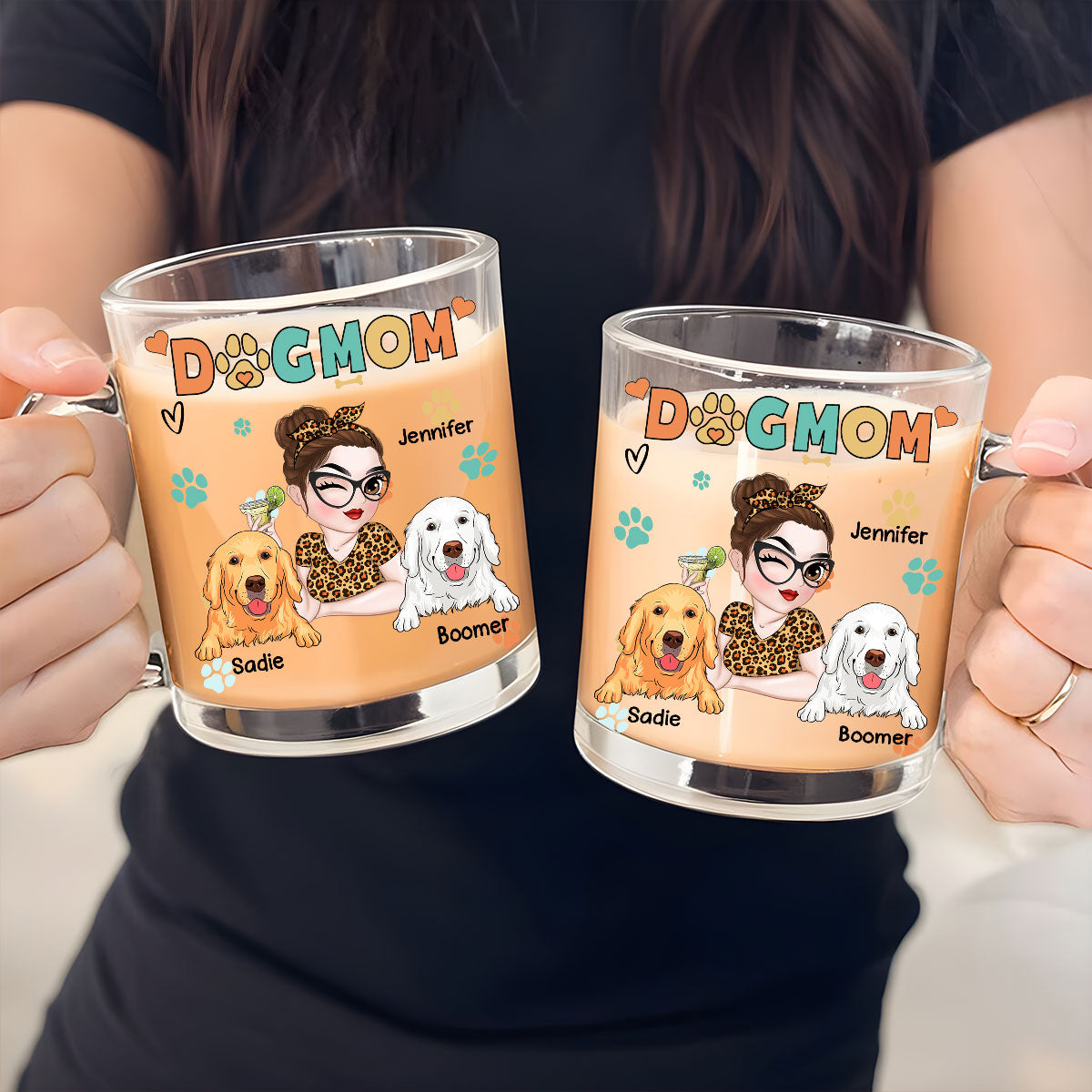 Personalized Custom Glass Mug for Dog Moms - A Lovely Keepsake