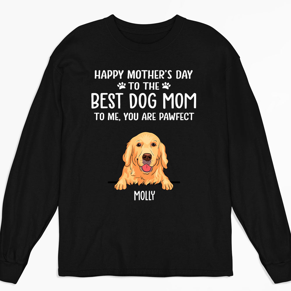 Pawfect Personalized Custom Long Sleeve T-shirt for Dog Moms and Dads