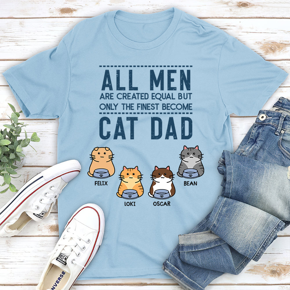 Finest Customizable Unisex Cat Dad T-shirt - Ideal Gift for Pet Lovers