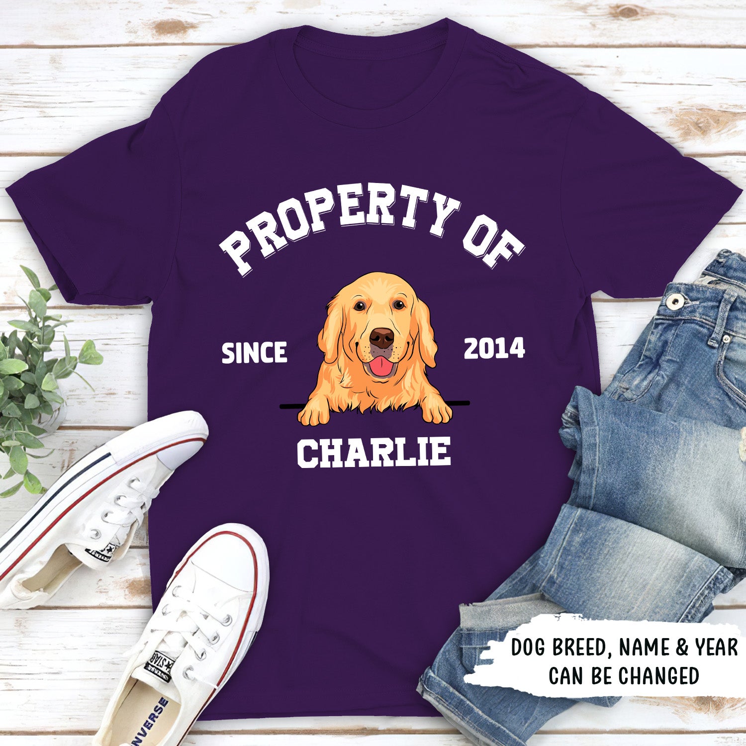 Customizable Unisex Dog Lover's Personalized T-shirt