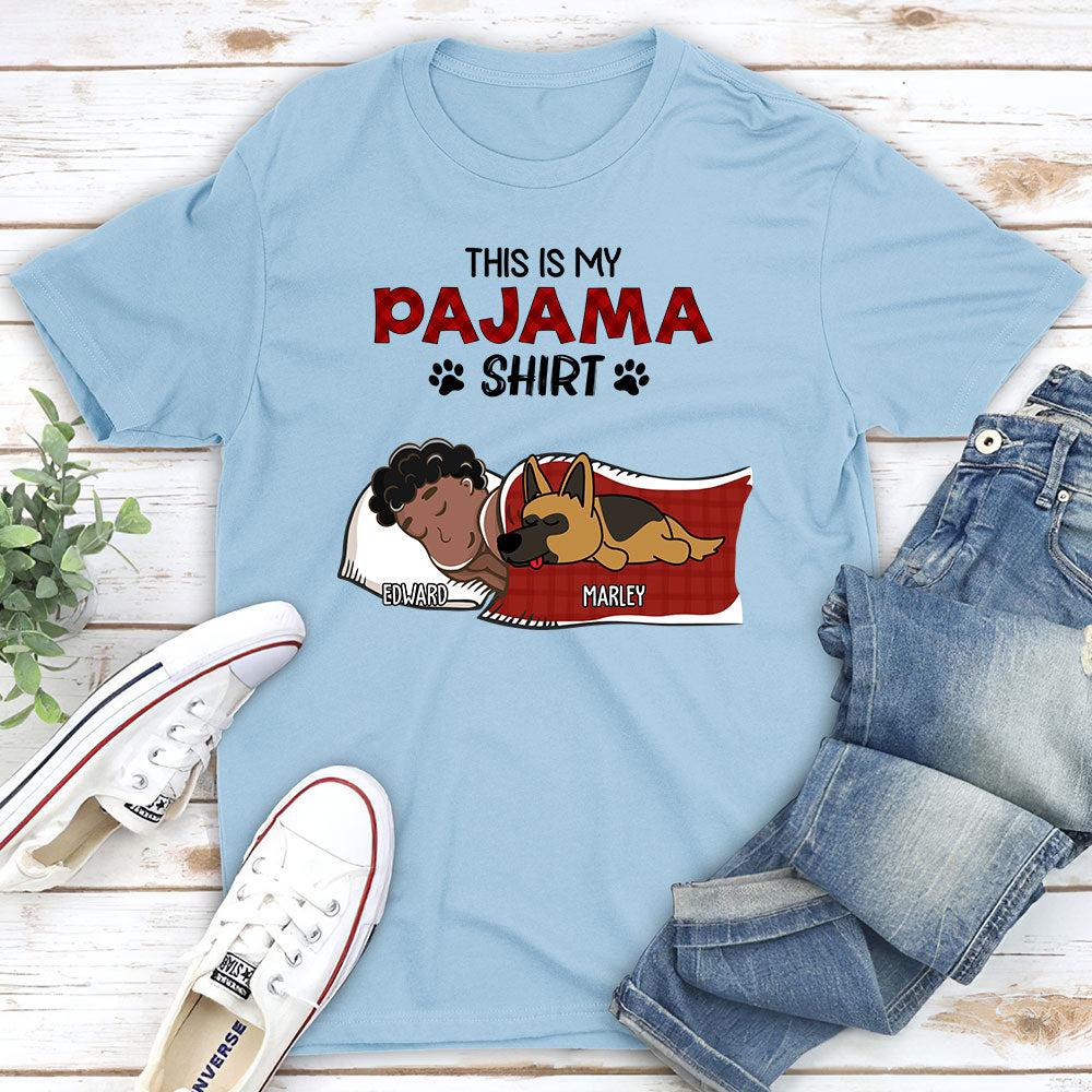 Personalized Premium Pet Lover's Sleeping Pajama T - Shirt