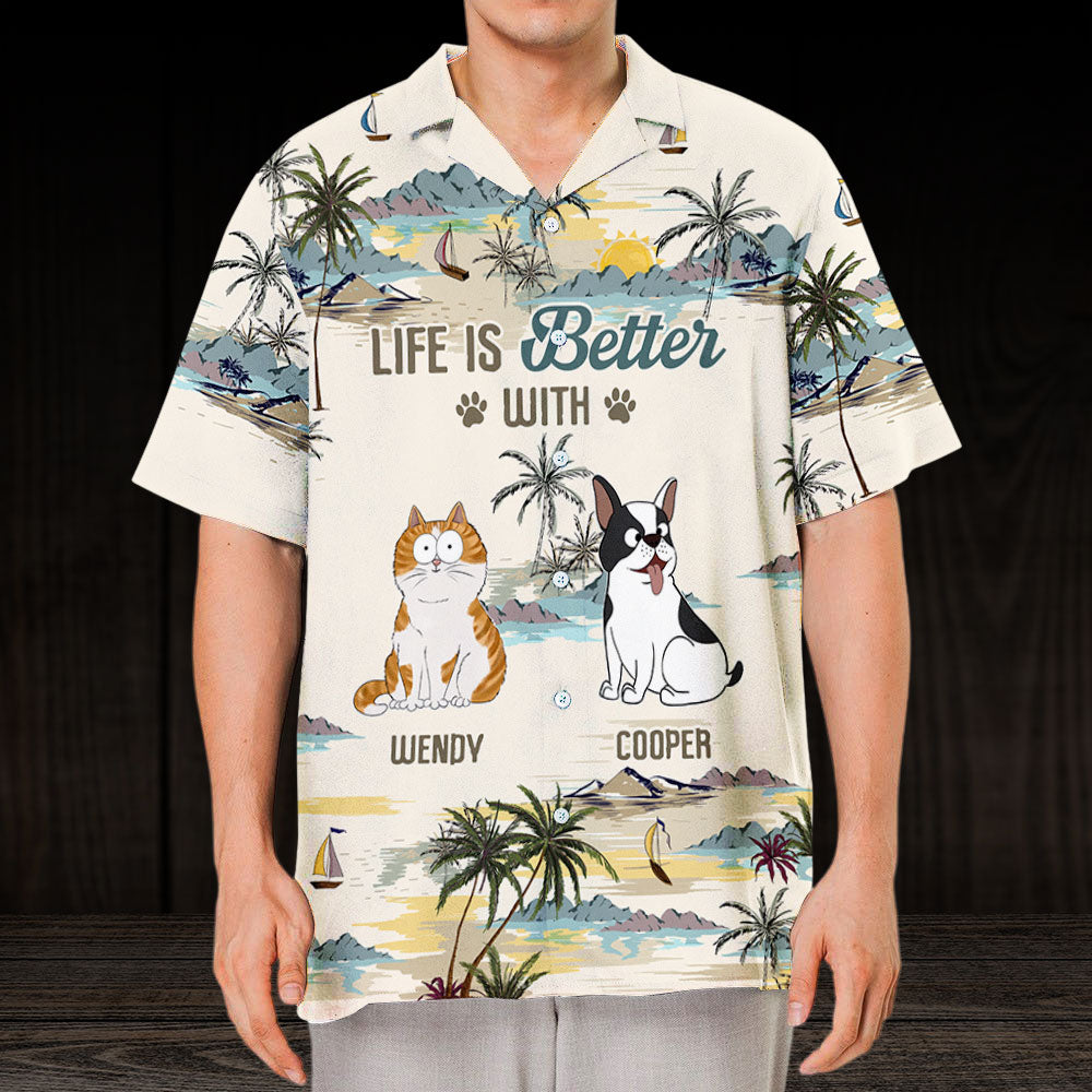Unique Personalized Hawaiian Shirt for a Better Life with Your Pet