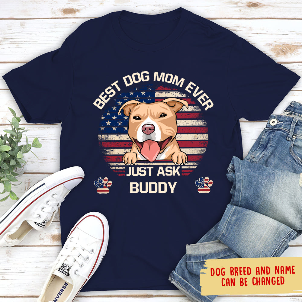 American Best Mom/Dad - Customizable Personalized Unisex T-shirt for Pet Lovers