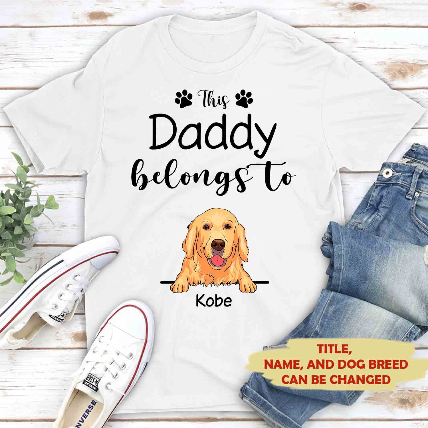 Personalized Unisex 'This Grandma Belongs to' T-shirt - Ideal for Pet Lovers