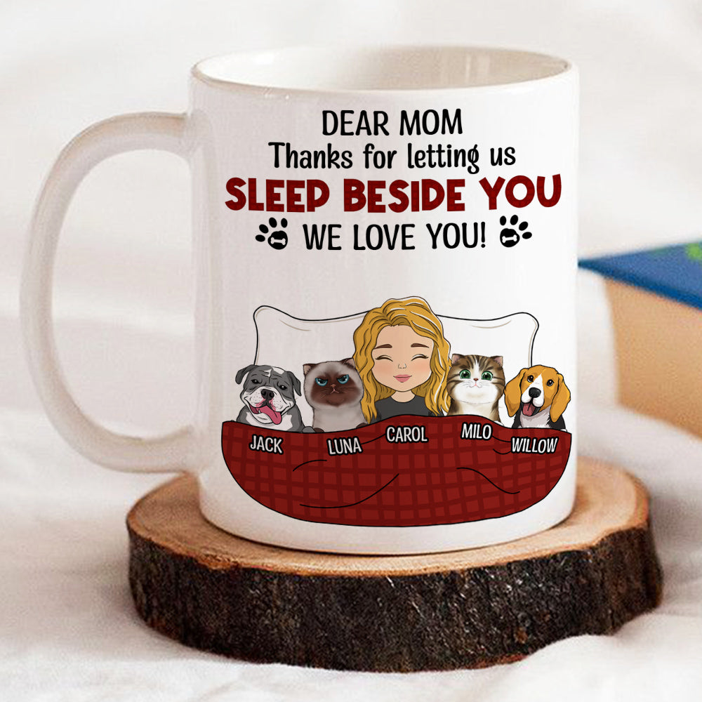 Personalized Custom Pet Lover's Coffee Mug: Let You Sleep Beside Memories