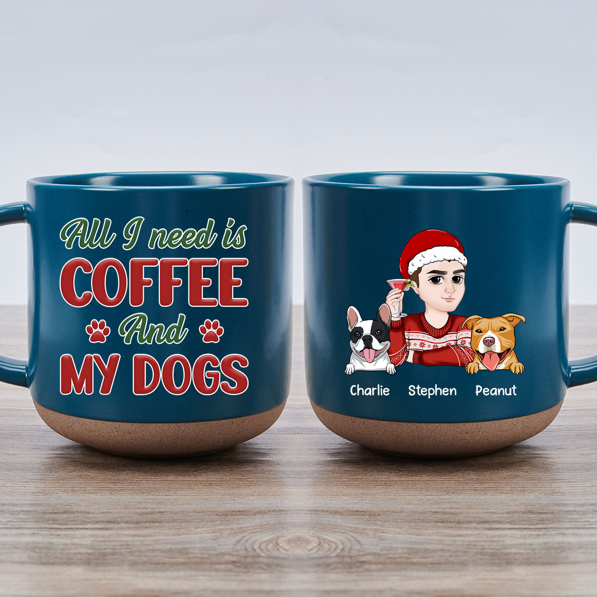 Personalized Custom 'All I Need Is My Dog' Ceramic Mug