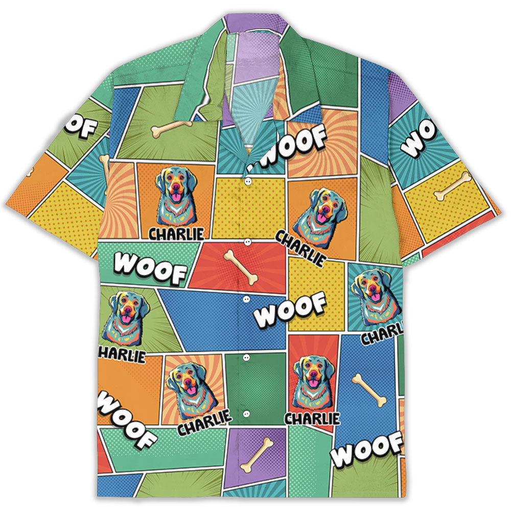 Unique Pop Art Personalized Custom Hawaiian Shirt for Pet Lovers