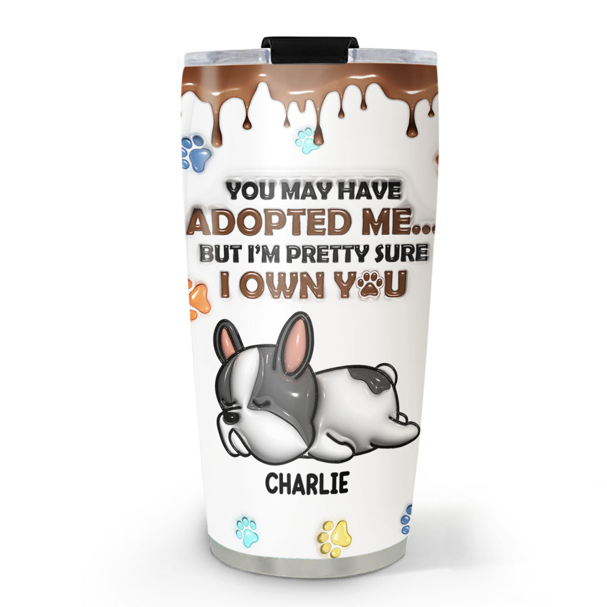 Personalized 3D Inflated Effect Stainless Steel Tumbler - Express Your Style