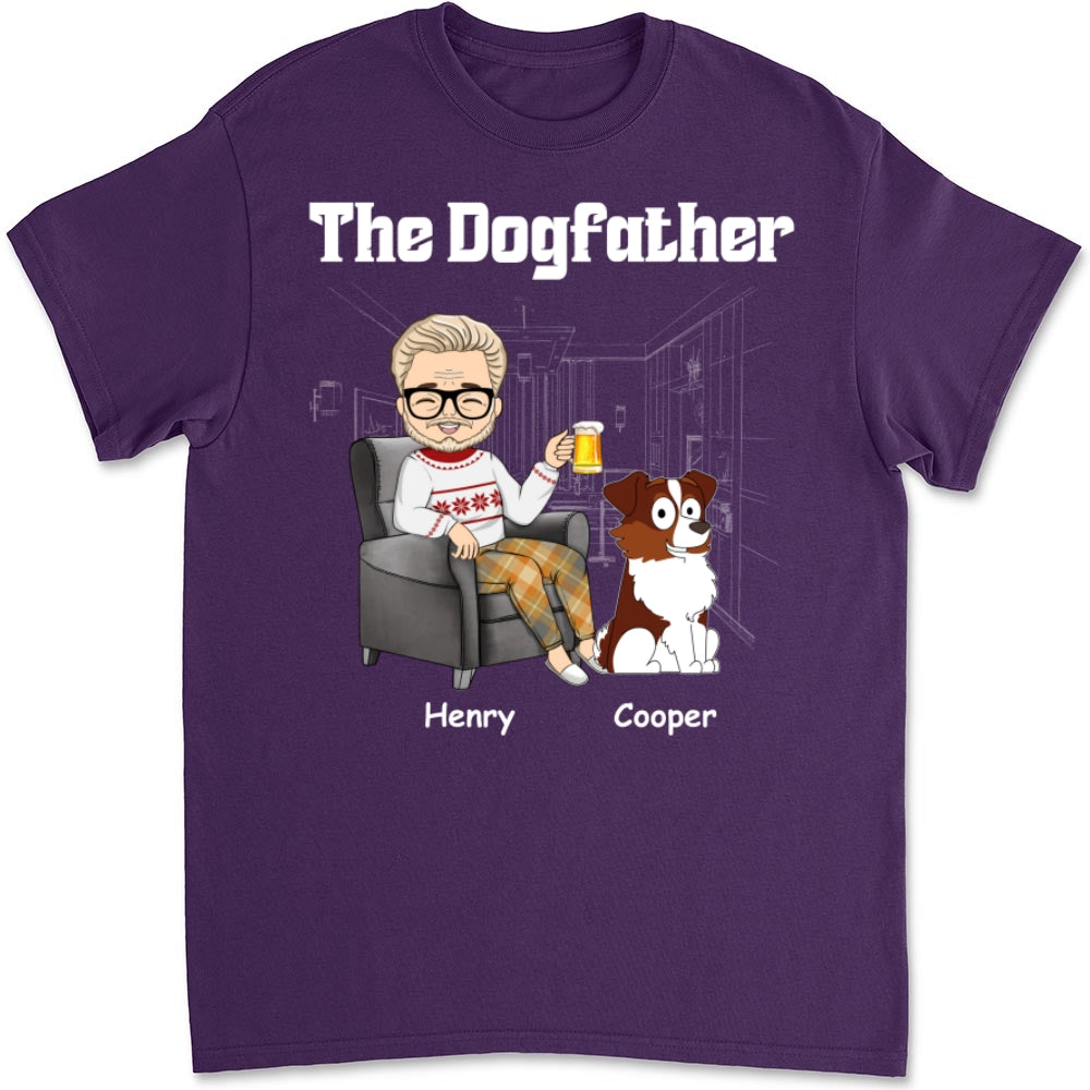 The Dog Mom Dad - Customizable Unisex Personalized T-shirt for Pet Lovers