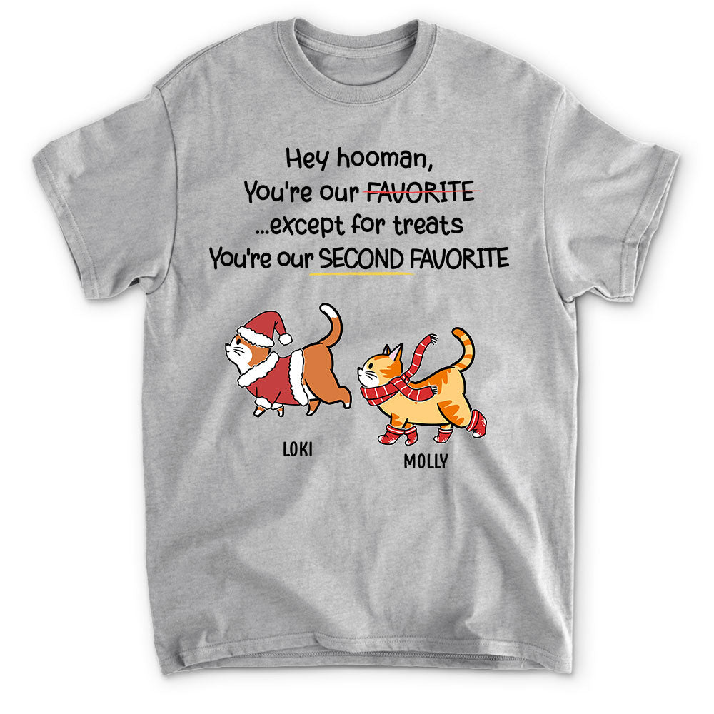 Personalized Unisex Cat Lover's T-shirt - A Second Favorite