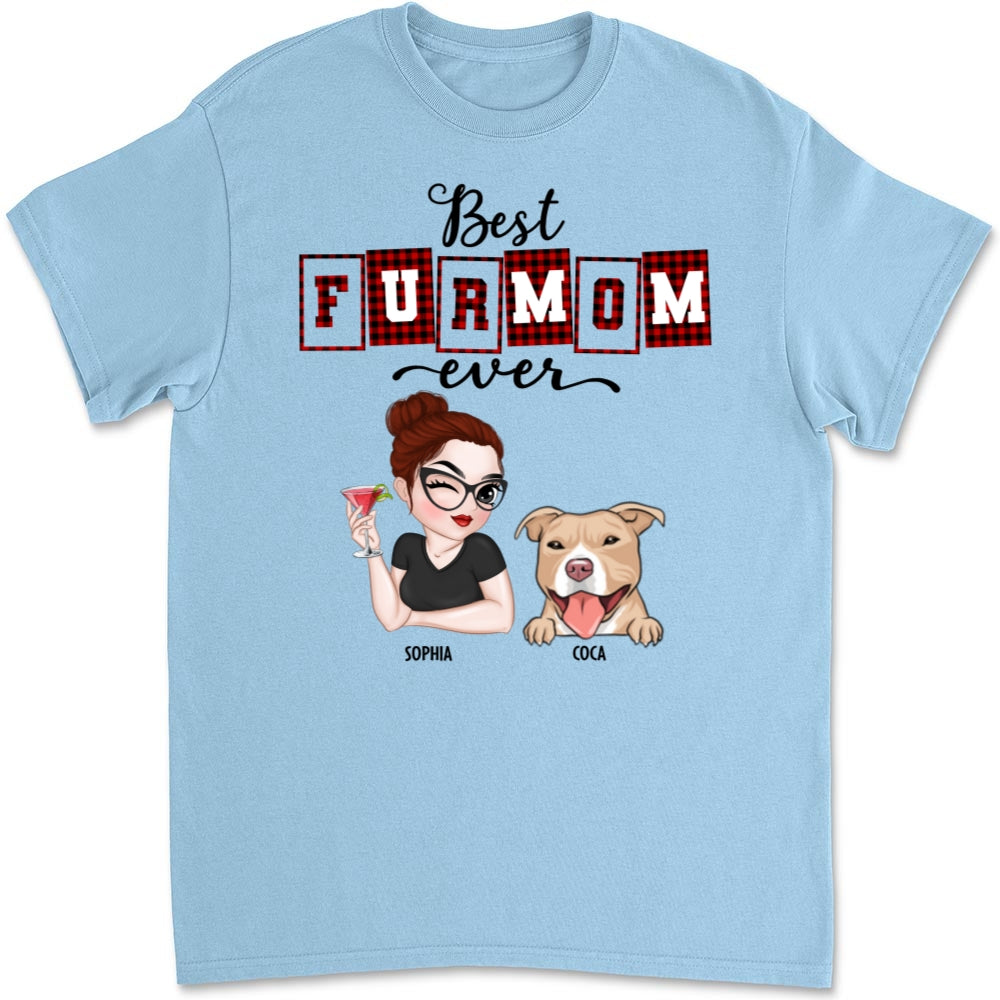 Best Fur Mom of the Year - Customizable Unisex Personalized T-shirt for Pet Lovers