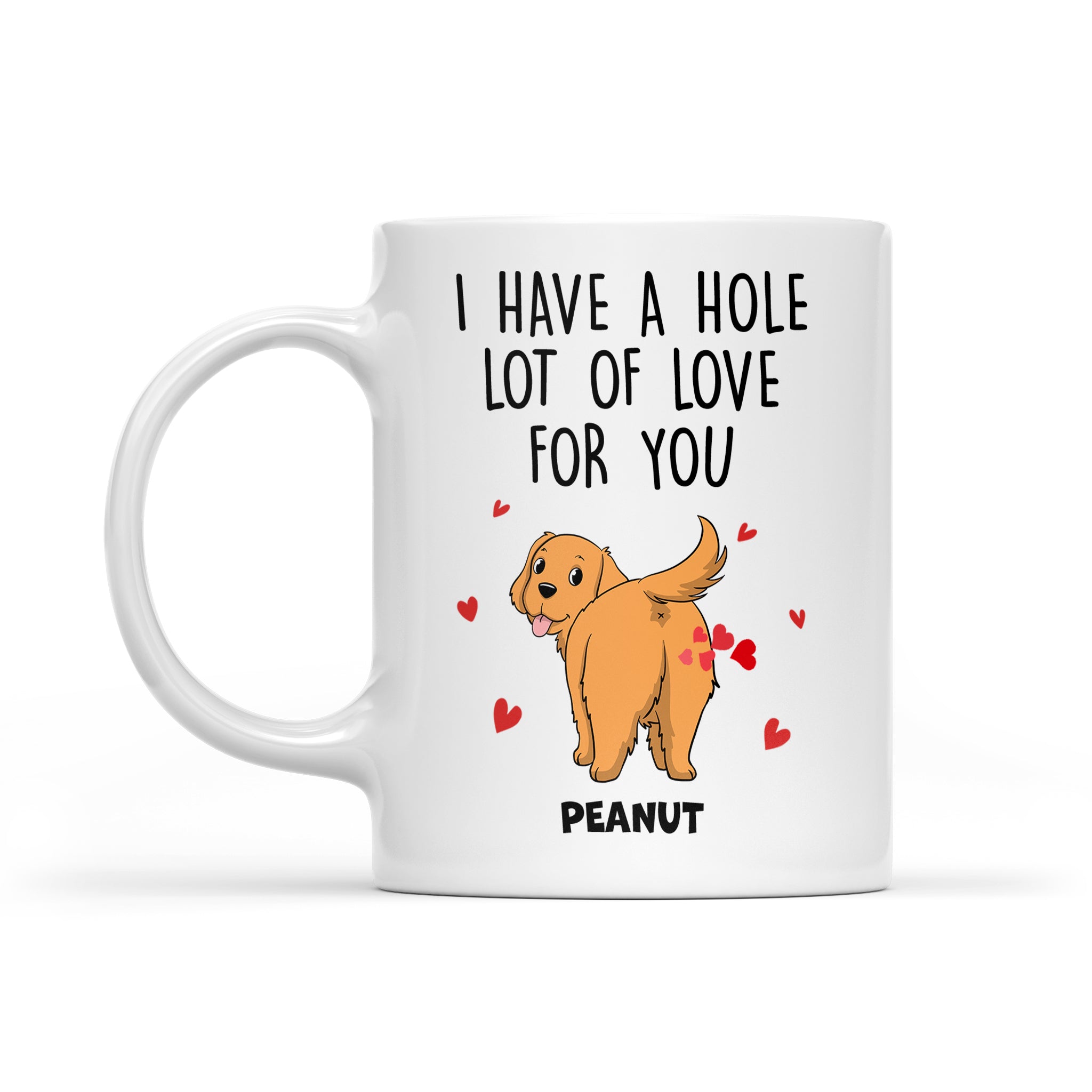 A W-Hole Lot - Customizable Personalized Coffee Mug for Pet Lovers