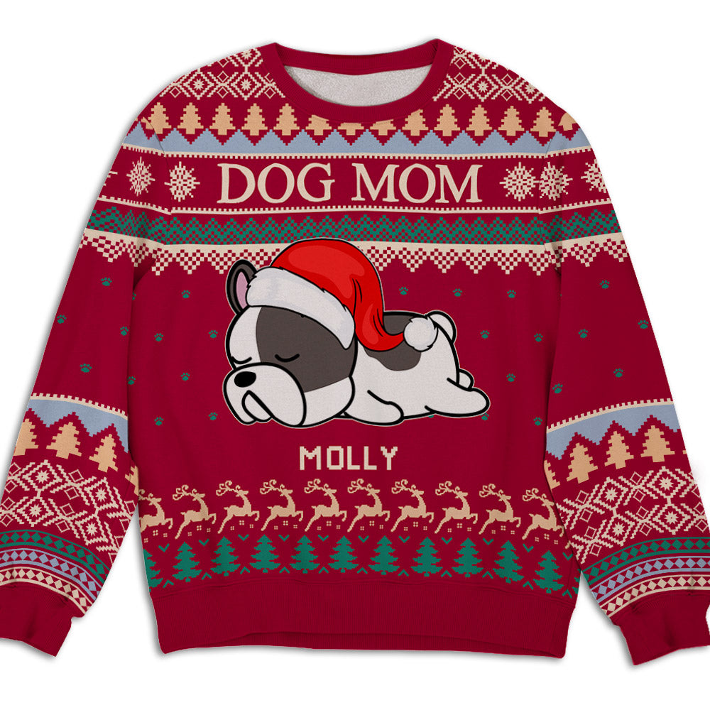 Personalized All-Over-Print Christmas Happy Sweatshirt for Pet Lovers