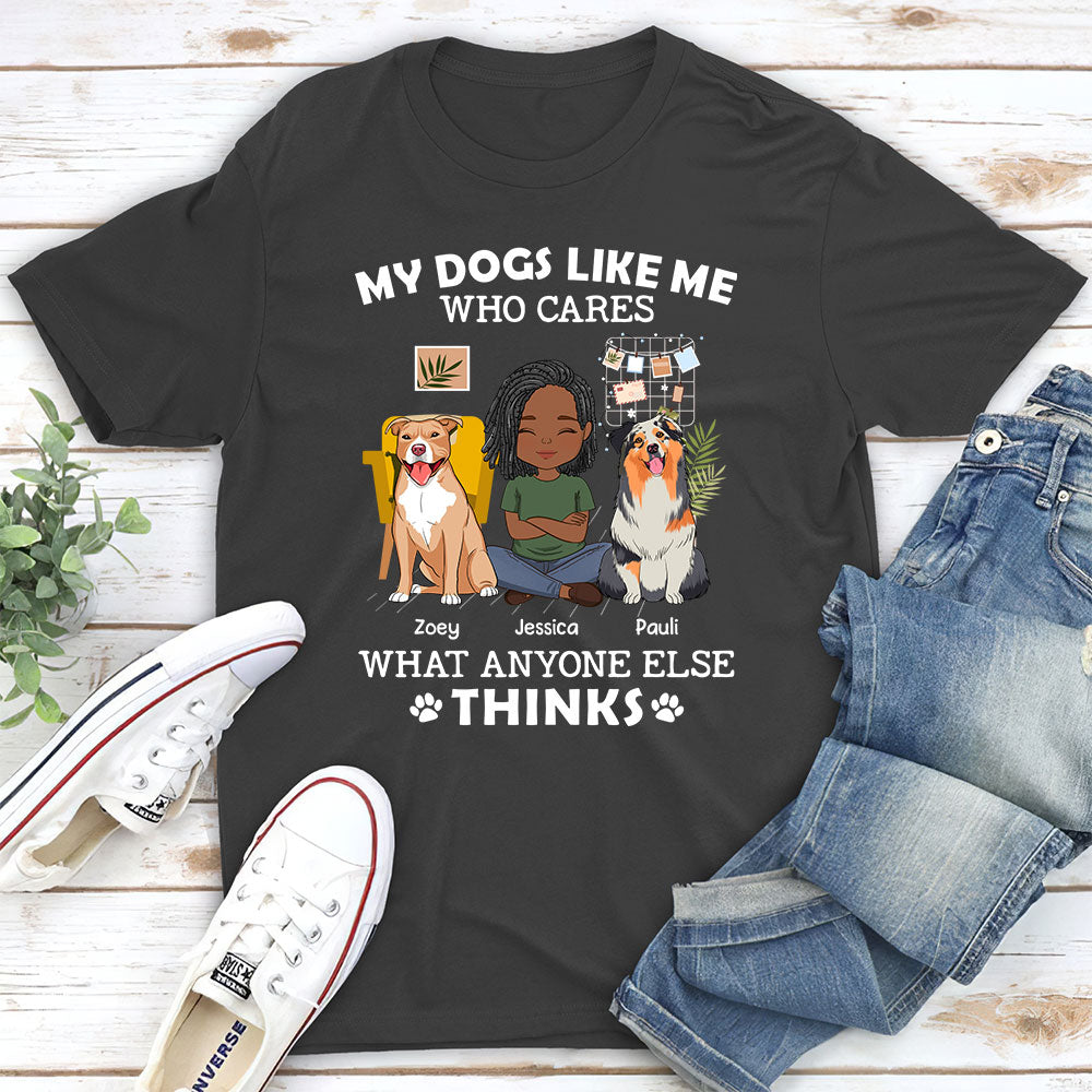 Personalized Unisex 'My Dog Loves Me' T - shirt for Pet Lovers