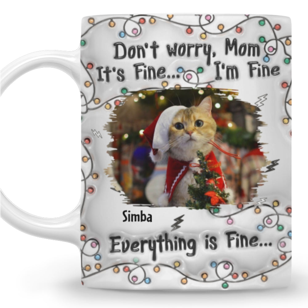 Personalized 3D Inflated Effect Custom Photo Mug - Start Your Day Right