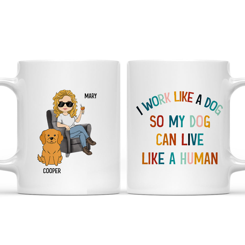Personalized Custom Dog - Inspired Coffee Mug for Pet Lovers