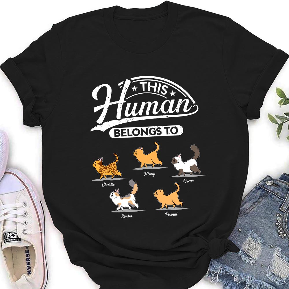 Personalized Cat Lover Women's T-shirt - Unique Gift for Pet Enthusiasts