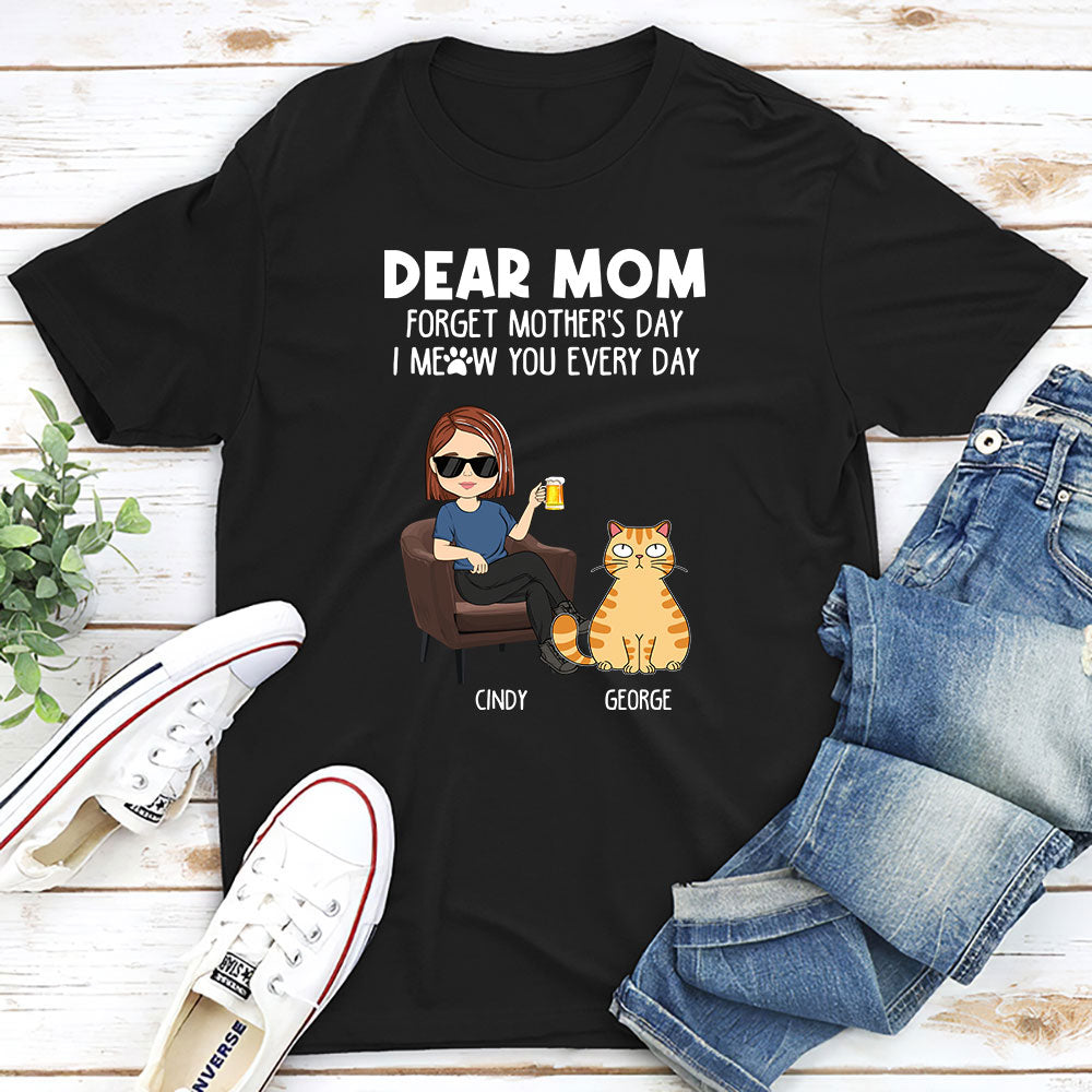 Daily Meow Personalized Unisex T-shirt - Ideal Gift for Pet Lovers
