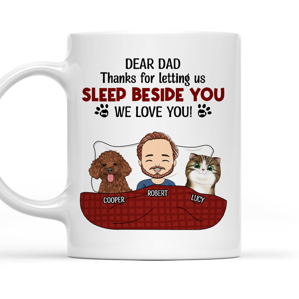 Personalized Custom Pet Lover's Coffee Mug: Let You Sleep Beside Memories