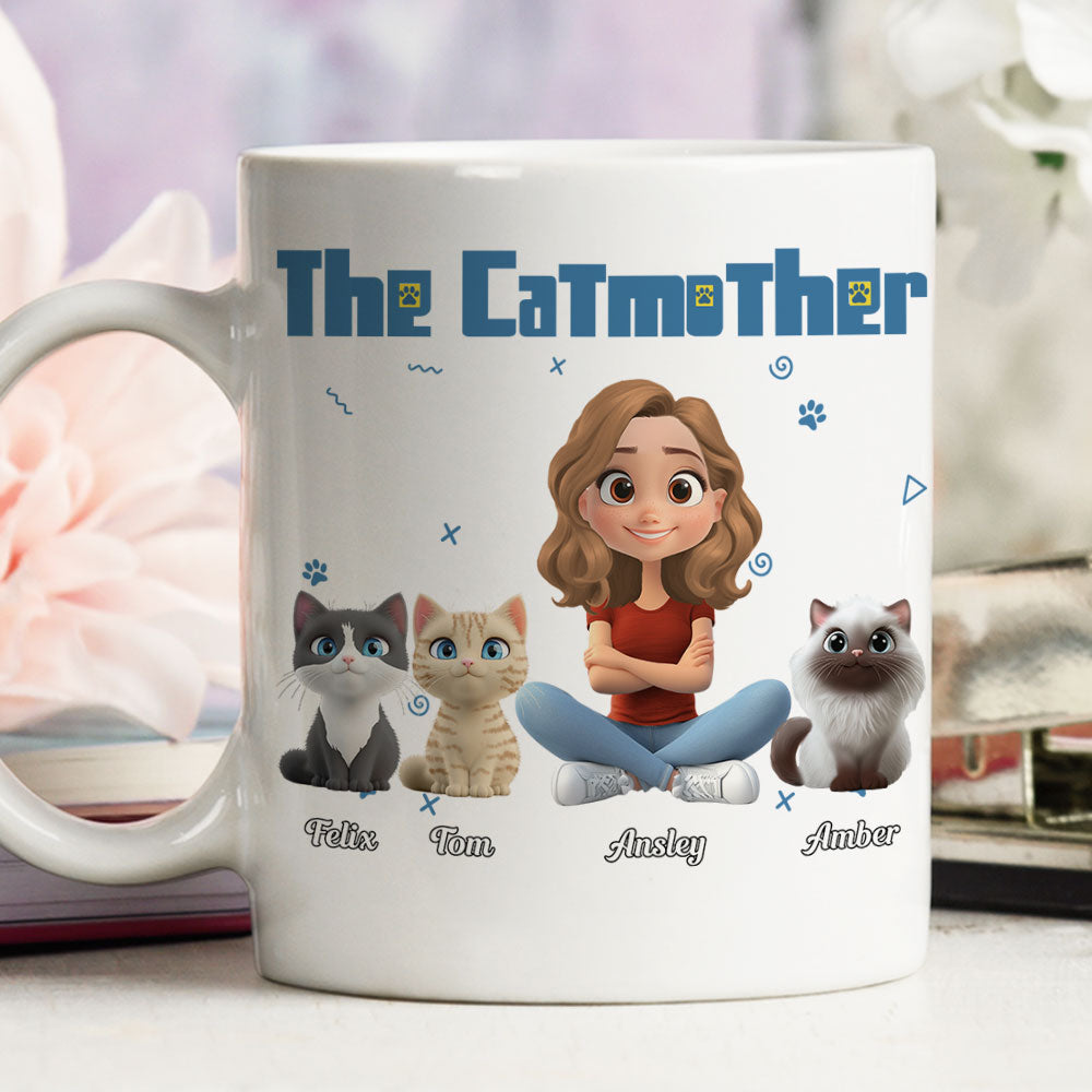 Personalized Custom 'I Am The Catmother' Coffee Mug - A Unique Gift Idea
