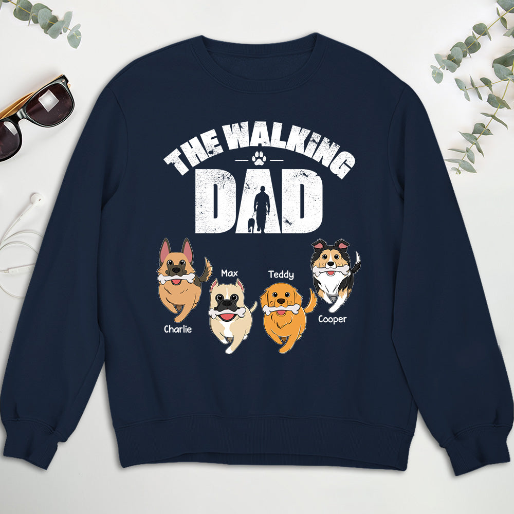 Personalized Walking Dog Custom Sweatshirt - Ideal Gift for Pet Lovers