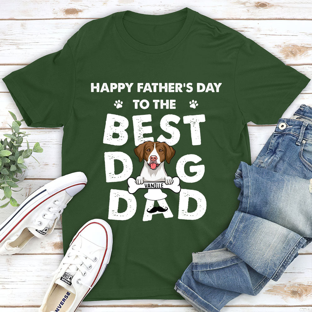Father's Day Personalized Custom Unisex Dog T-shirt - Ideal Gift for Pet Lovers