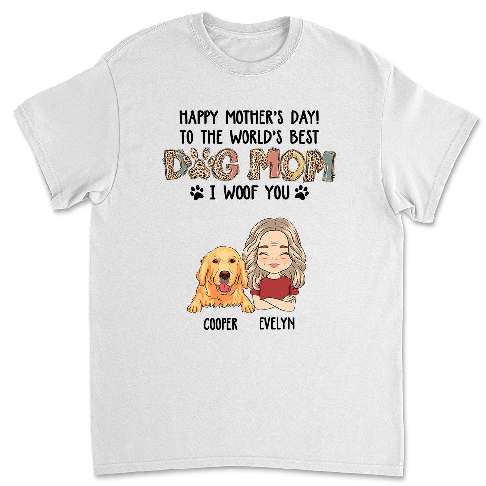 To The Most Wonderful Mom - Customizable Unisex Personalized T-shirt for Pet Lovers
