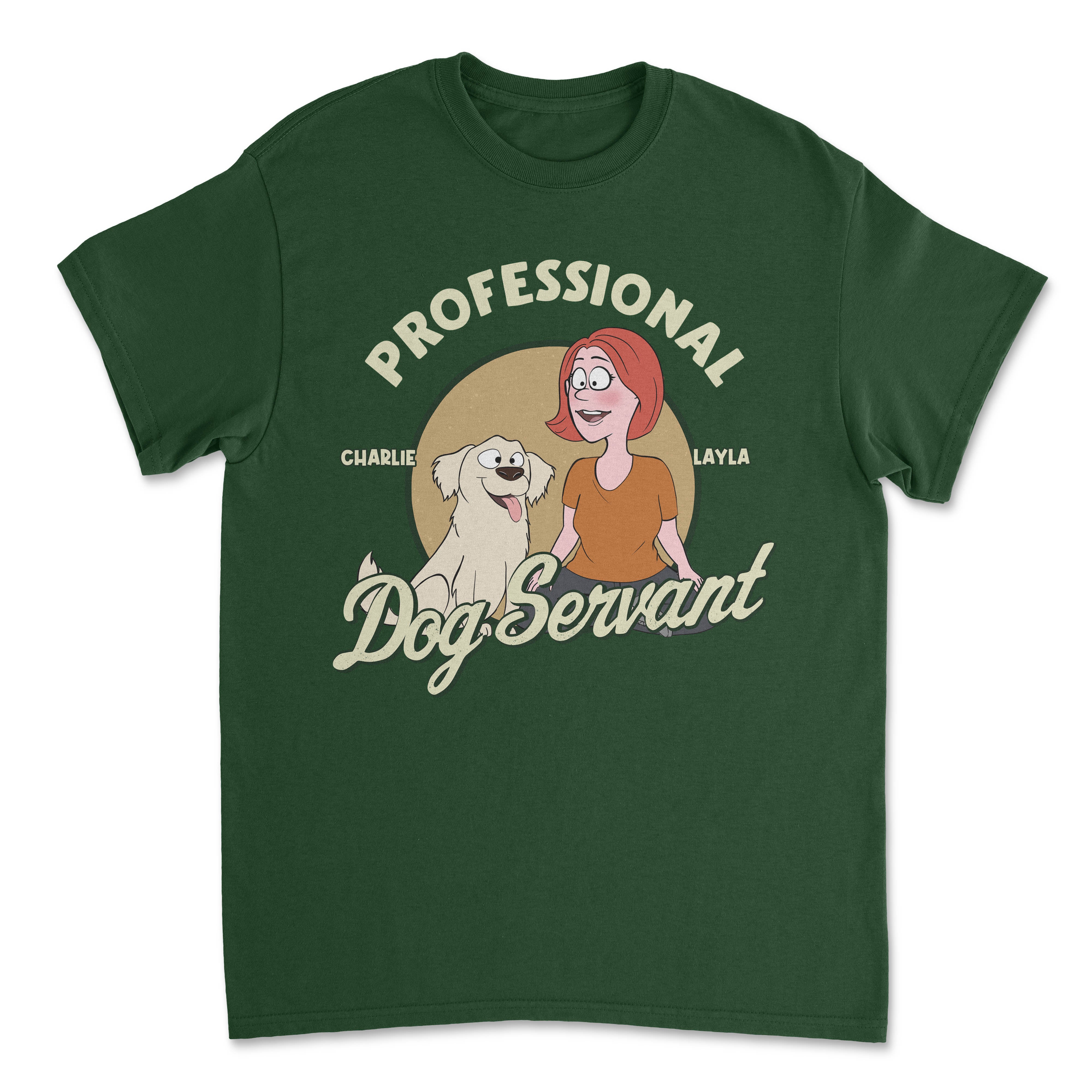 Personalized Unisex 'Servant Of Dog' T-shirt - Ideal Gift for Pet Lovers