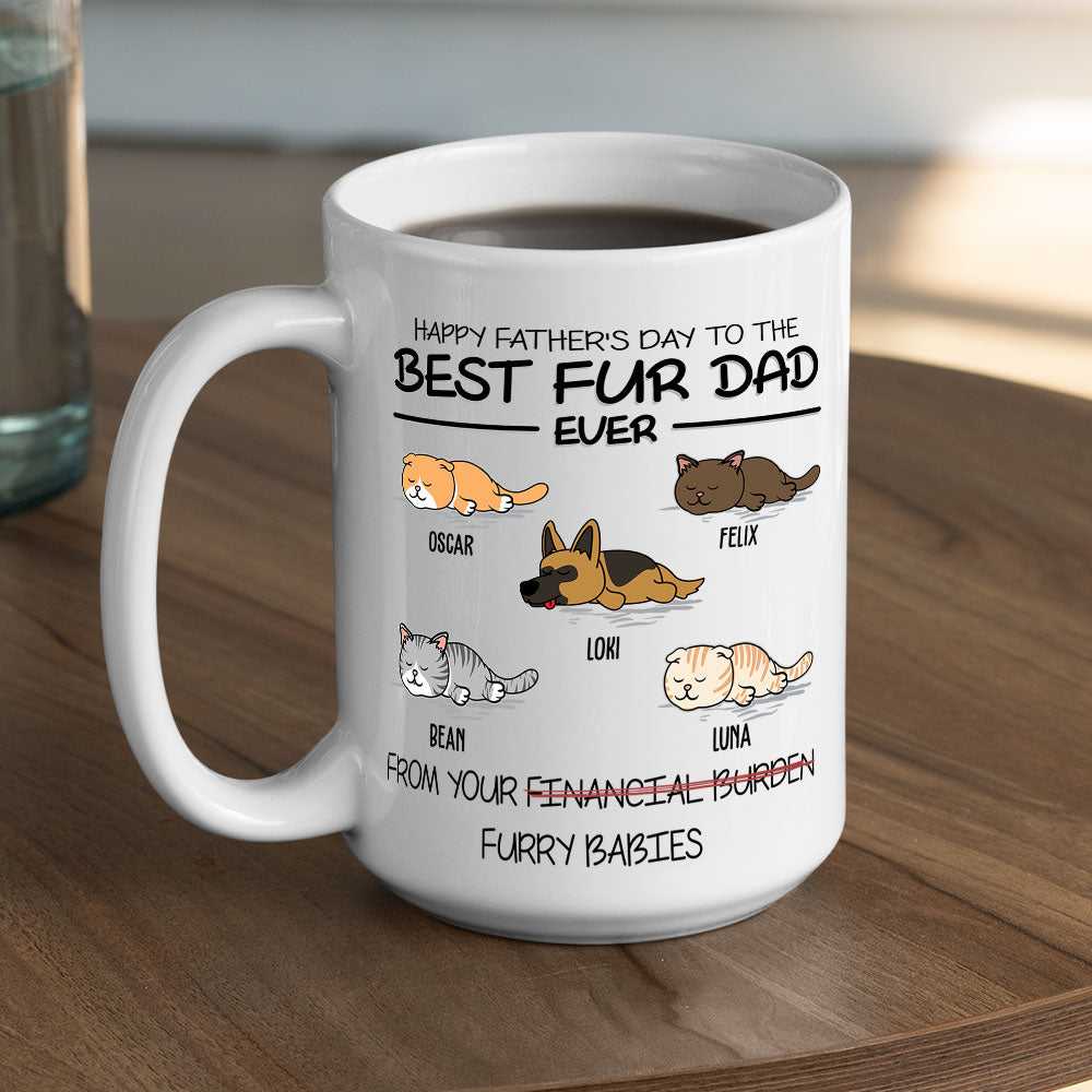 Best Pet Dad Gift - Personalized Custom Ceramic Coffee Mug