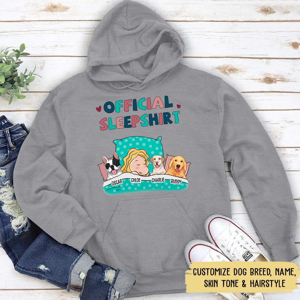 Personalized Custom Dog Official Sleep Hoodie - Ideal Gift for Pet Lovers