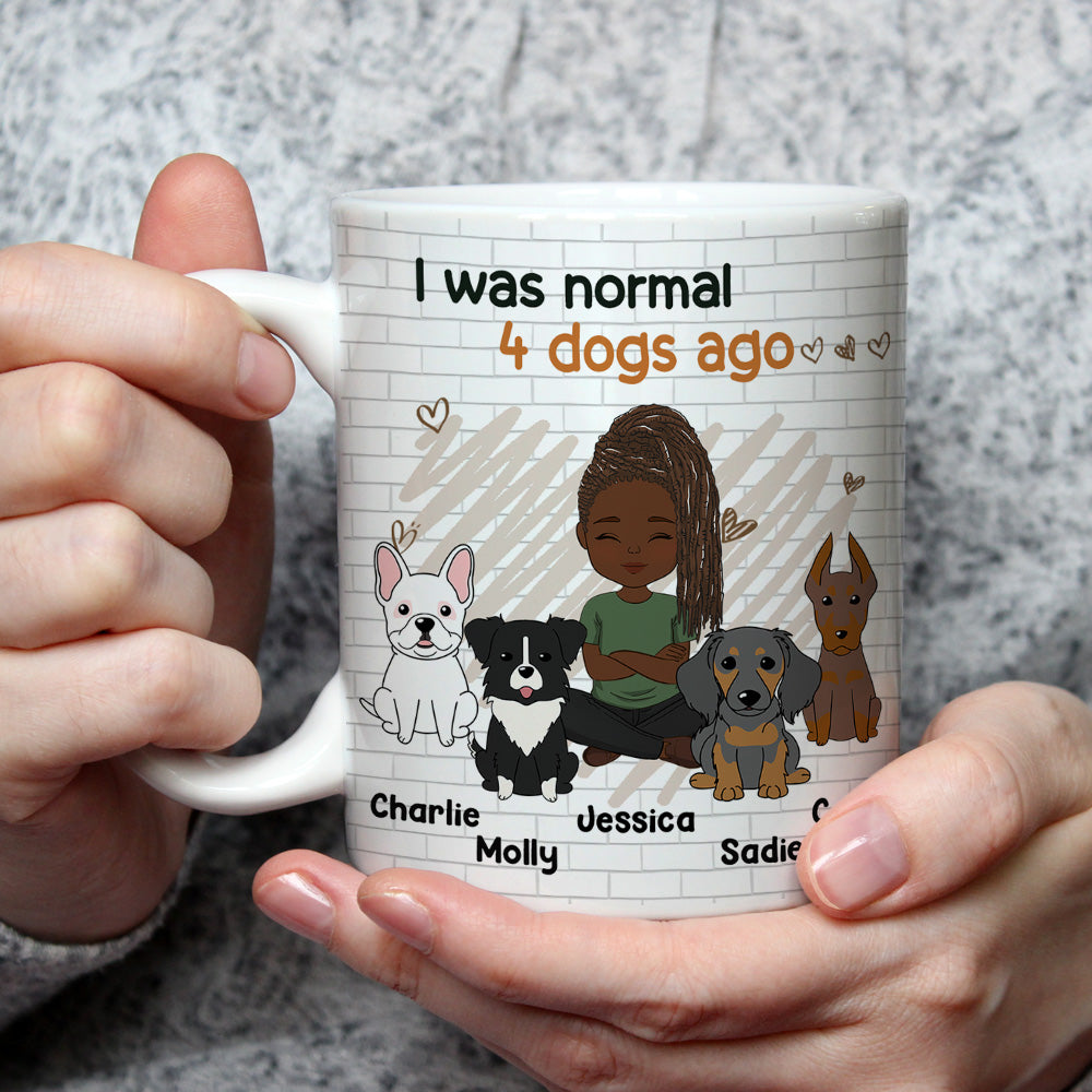 Personalized Custom 'I Was Normal Until I Got a Dog' Coffee Mug - Ideal Gift for Pet Lovers