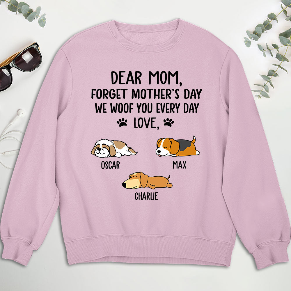 Personalized 'Woof My Dad' Custom Sweatshirt - Ideal Gift for Pet Lovers