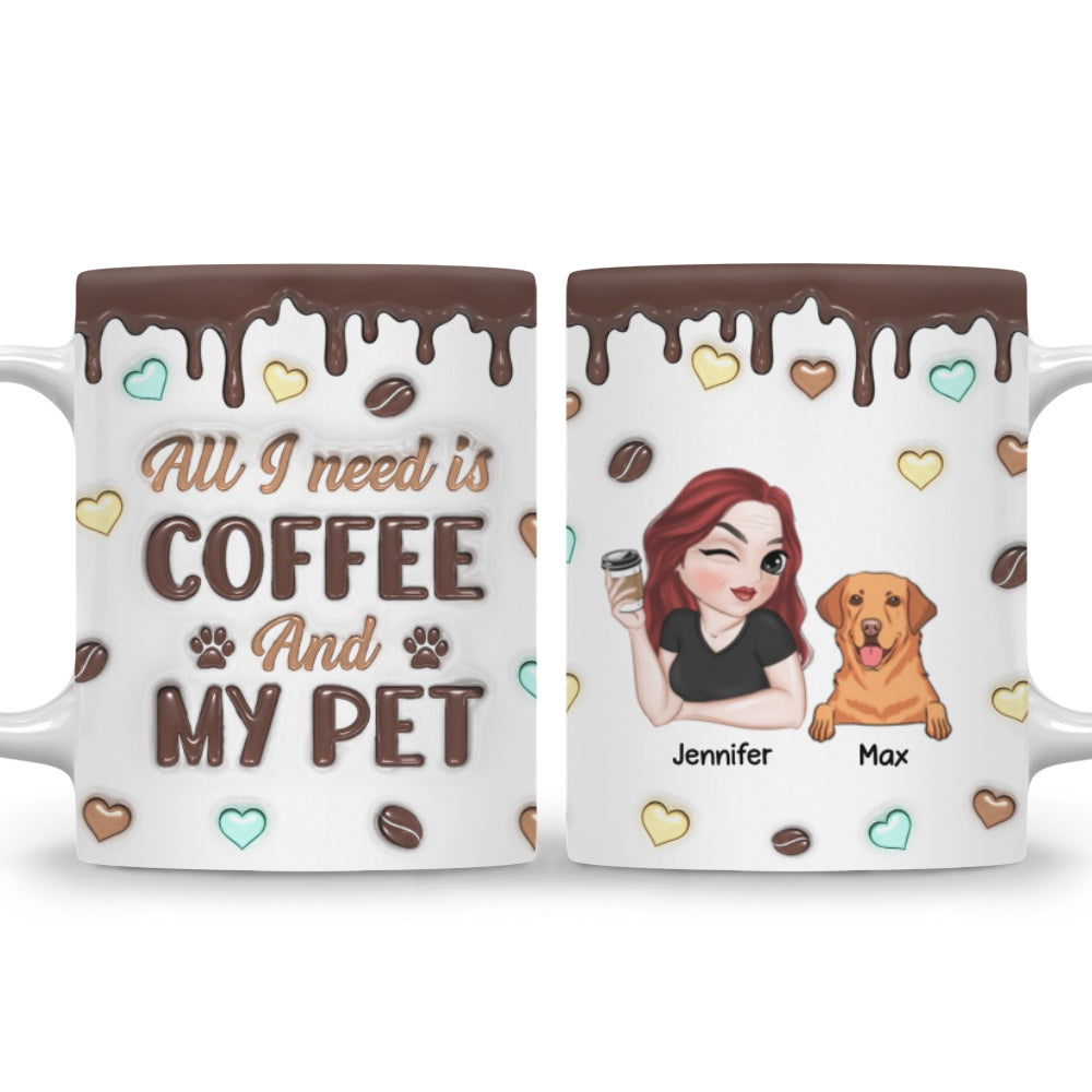Customizable 3D Inflated Effect Personalized Coffee and Beverage Mug