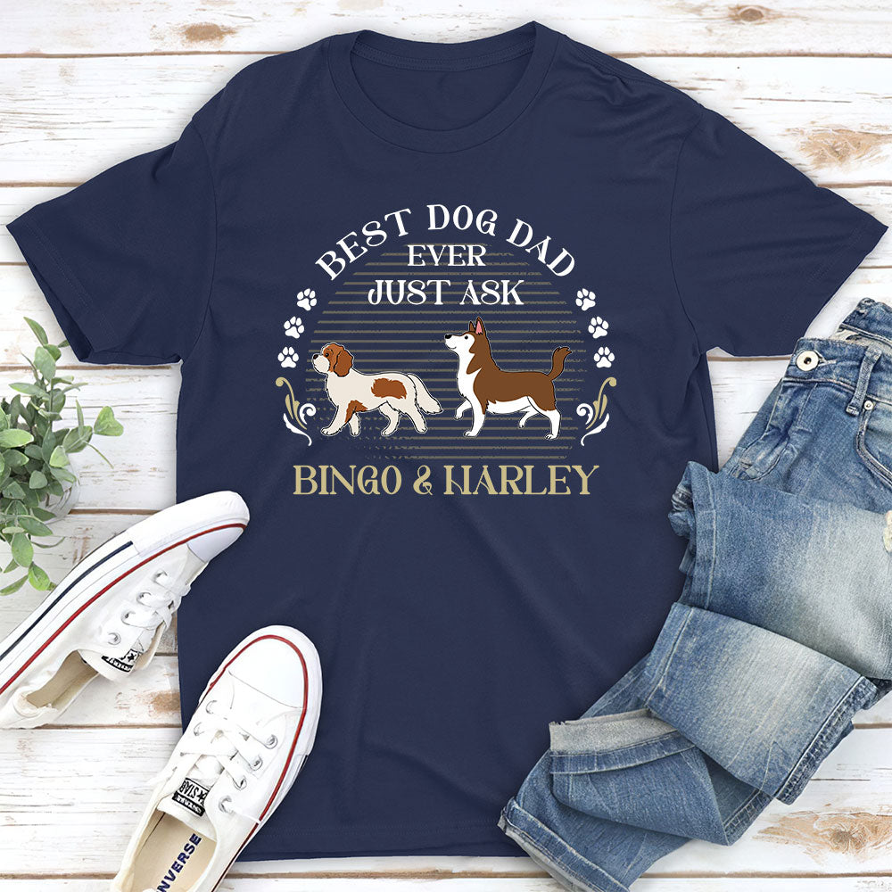 Customizable Unisex T-shirt: Ideal Gift for Dog - Loving Parents