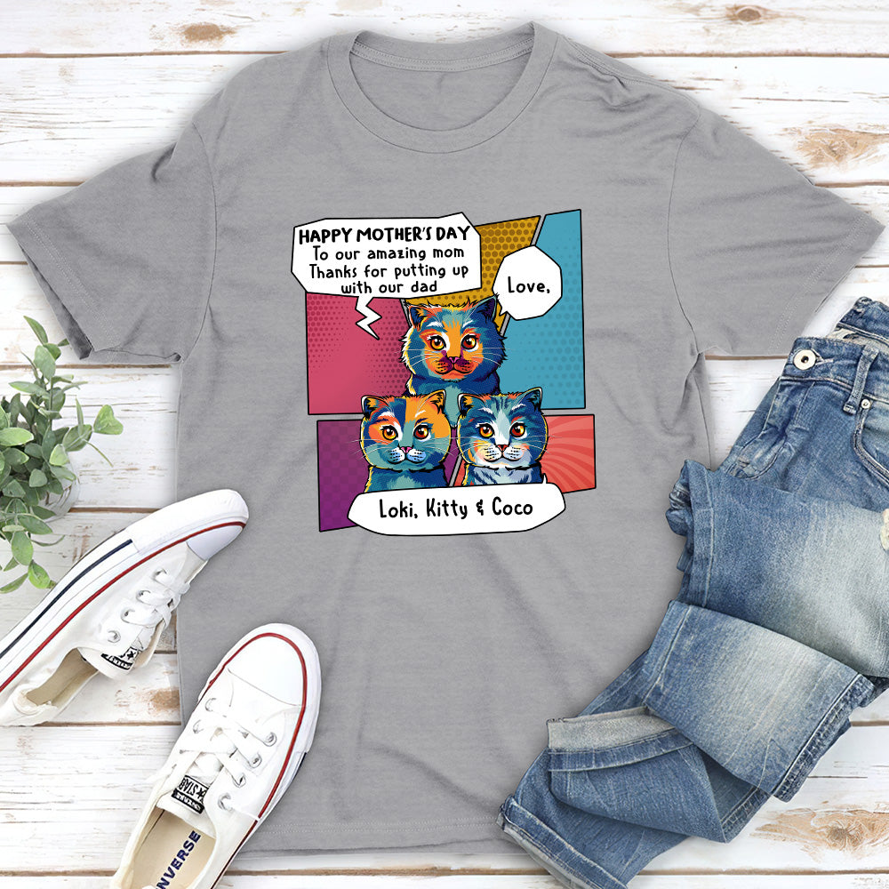 Customizable Premium Cat Dad T-shirt - Ideal Gift for Pet Enthusiasts