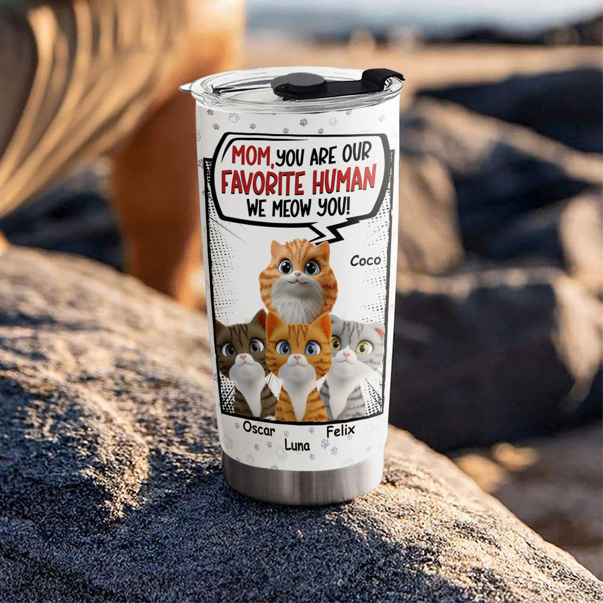 Personalized Favorite Cat Tumbler - Ideal Custom Drinkware