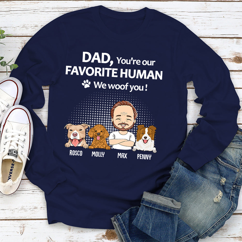 Personalized Custom Long Sleeve T-shirt for Mom and Dad - Ideal Gift for Pet Lovers