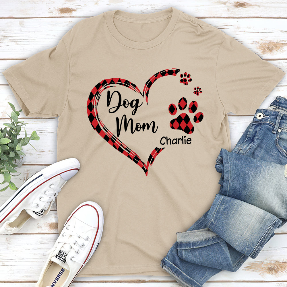 Customizable Unisex Dog Mom T-shirt - Ideal Gift for Pet Lovers