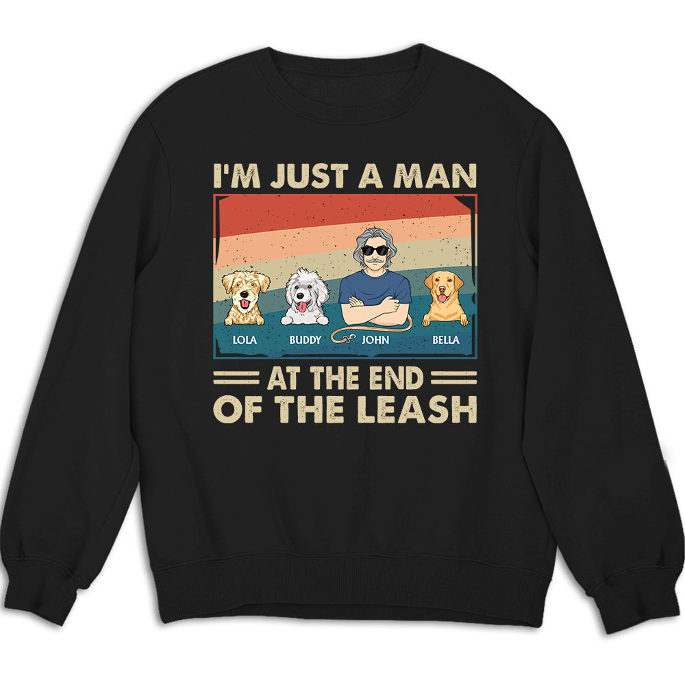 Customizable Dog Dad Leash Personalized Sweatshirt - Ideal Gift for Pet Enthusiasts