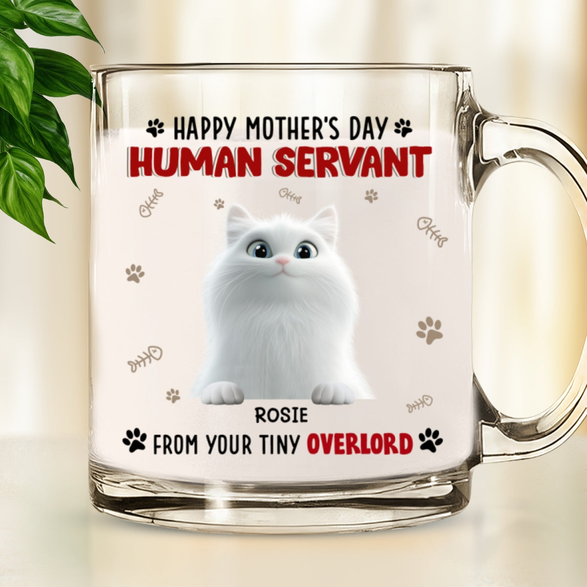 Customizable Personalized Glass Mug - Ideal for Memorable Gifts and Brand Promotion