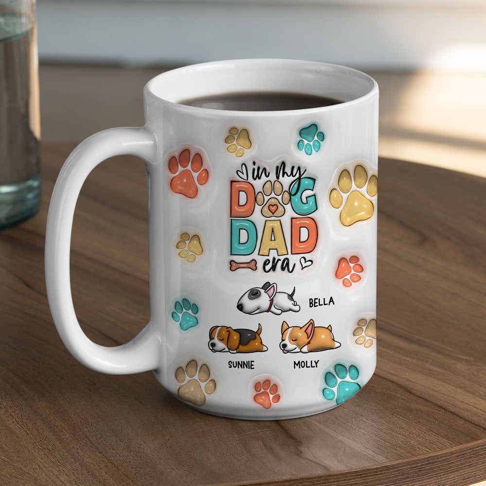 Dog Mom Era - Customizable 3D Inflated Effect Personalized Mug