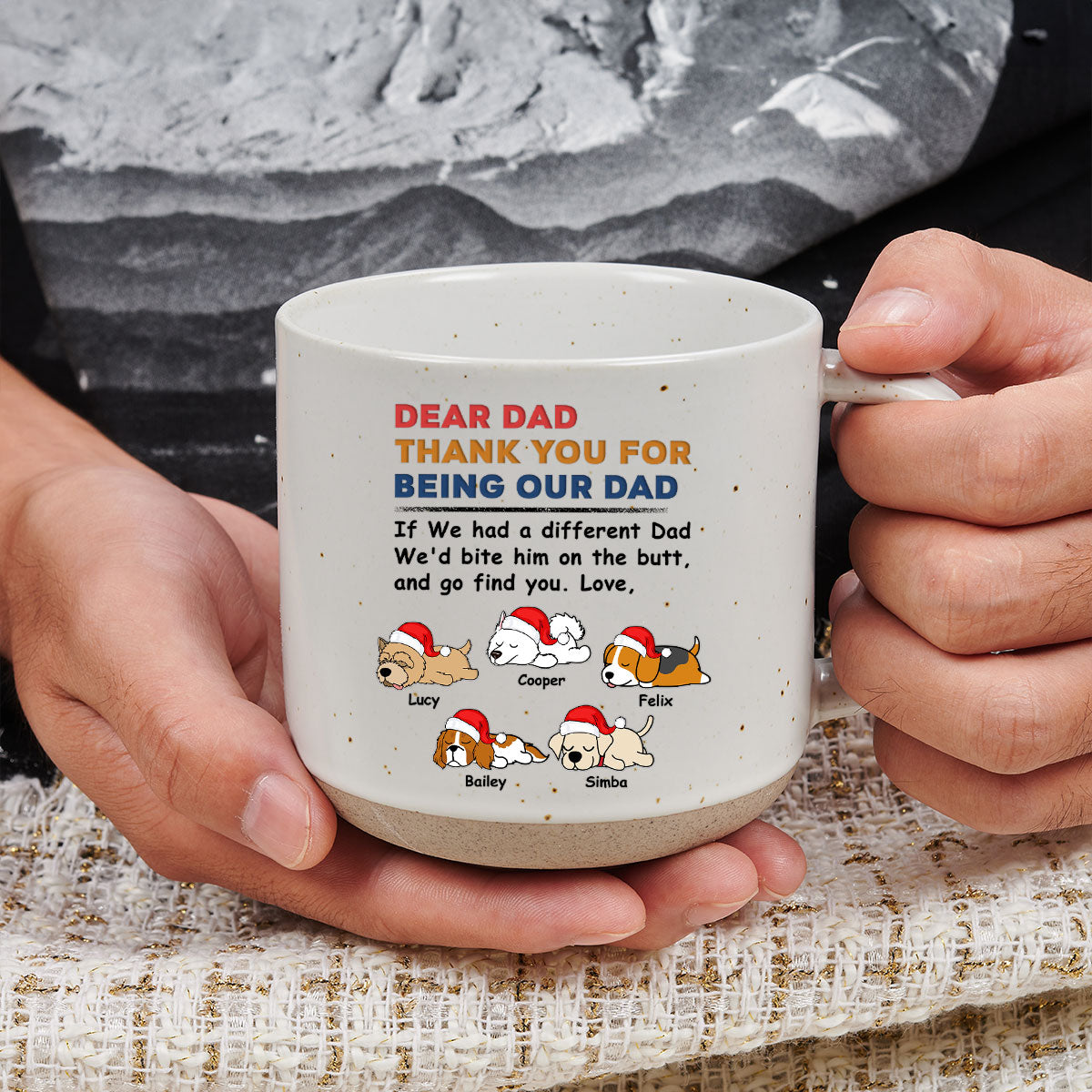 Personalized Custom 'If I Had A Different Mom Dad' Pottery Mug - Ideal Gift for Loved Ones