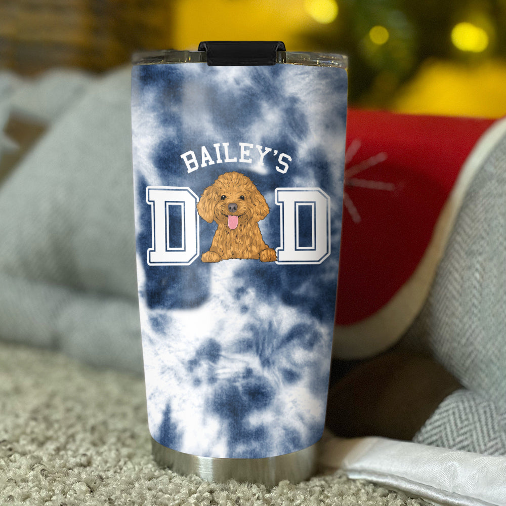 Customizable Dog Dad/Mom Tumbler - Personalized with Thousands of Designs