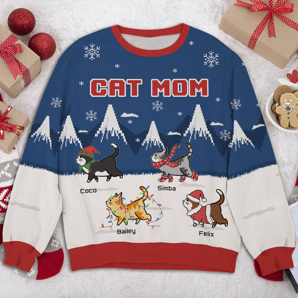 Personalized Forest-Themed All-Over Print Sweatshirt for Parents